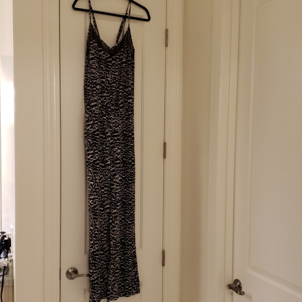 Black and white jumpsuit romper